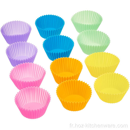 Lincers à cupcakes à cuisson en silicone réutilisables